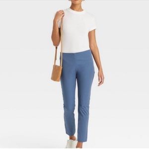 Women's Size Zip Skinny High Rise Ankle Pants a new day- Blue 4